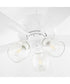 52" Ovation 3-light Ceiling Fan Studio White