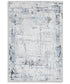 Emertonly Washable Medium Rug Blue/White/Gray