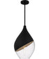Drover 1-Light 12"W Matte Black Pendant Ceiling Light