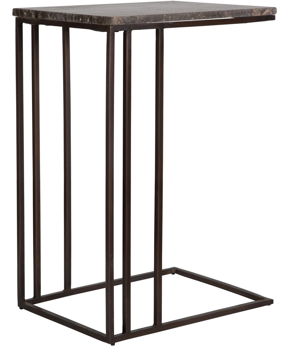 Theodore Travertine Accent Table