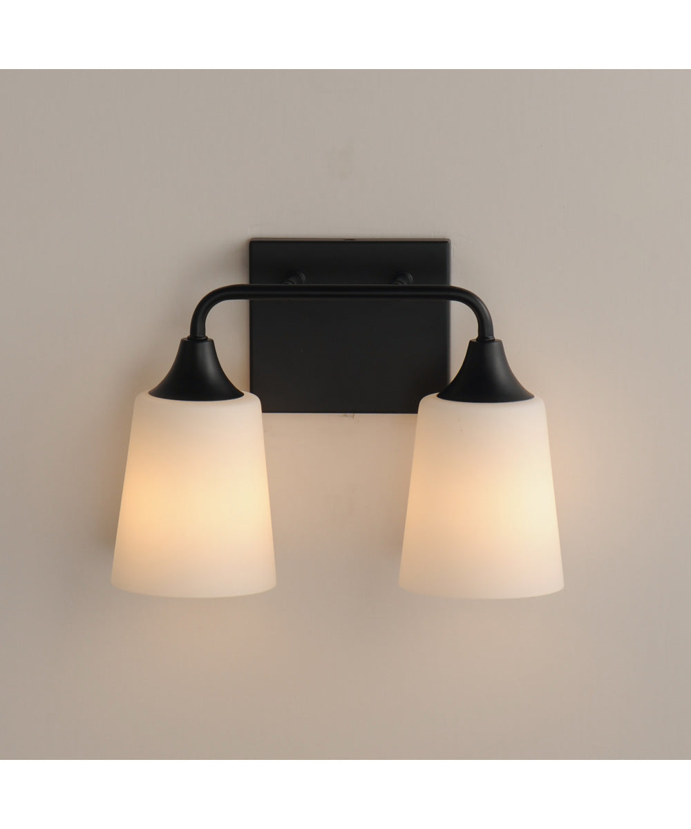Hudson 2-Light Bath Vanity Black