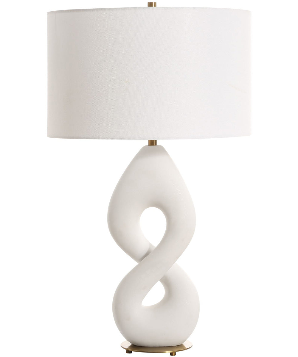 Meridian Ivory Stone Table Lamp