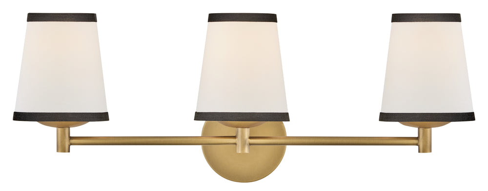 Sonia 3-Light Medium Three Light Vanity in Lacquered Brass