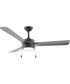 Axion I 52 in. 3-Blade Modern LED Ceiling Fan Matte Black