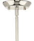 Clarion 1-Light Etched White Pendant P500430 Polished Nickel