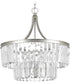 Glimmer 5-Light Clear Glass Luxe Pendant Light Silver Ridge