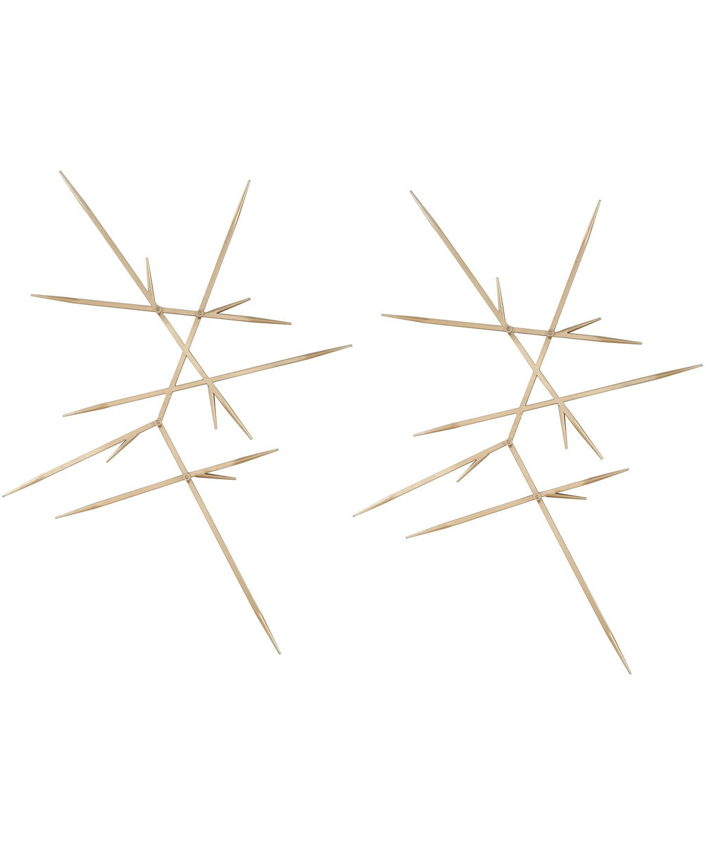 Fireworks Silver Wall Decor, Set of 2