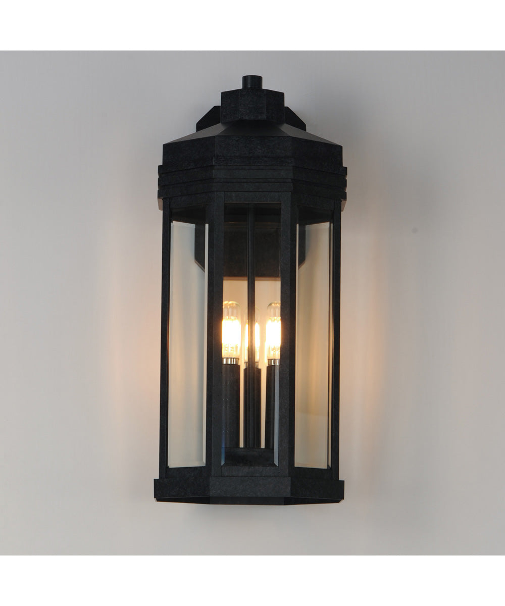 Wright 3-Light Outdoor Wall Sconce Black Patina