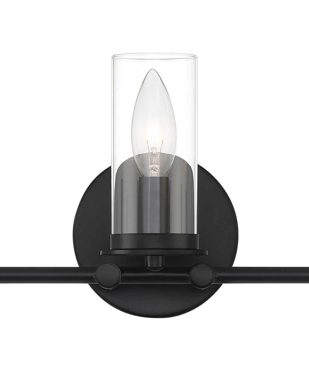 Hudson Heights 3 Light Vanity Matte Black