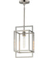 Gridline Single Pendant Satin Nickel
