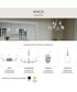 Mack 2-Light Vanity Light with Layered Glass Shades Brushed Nickel