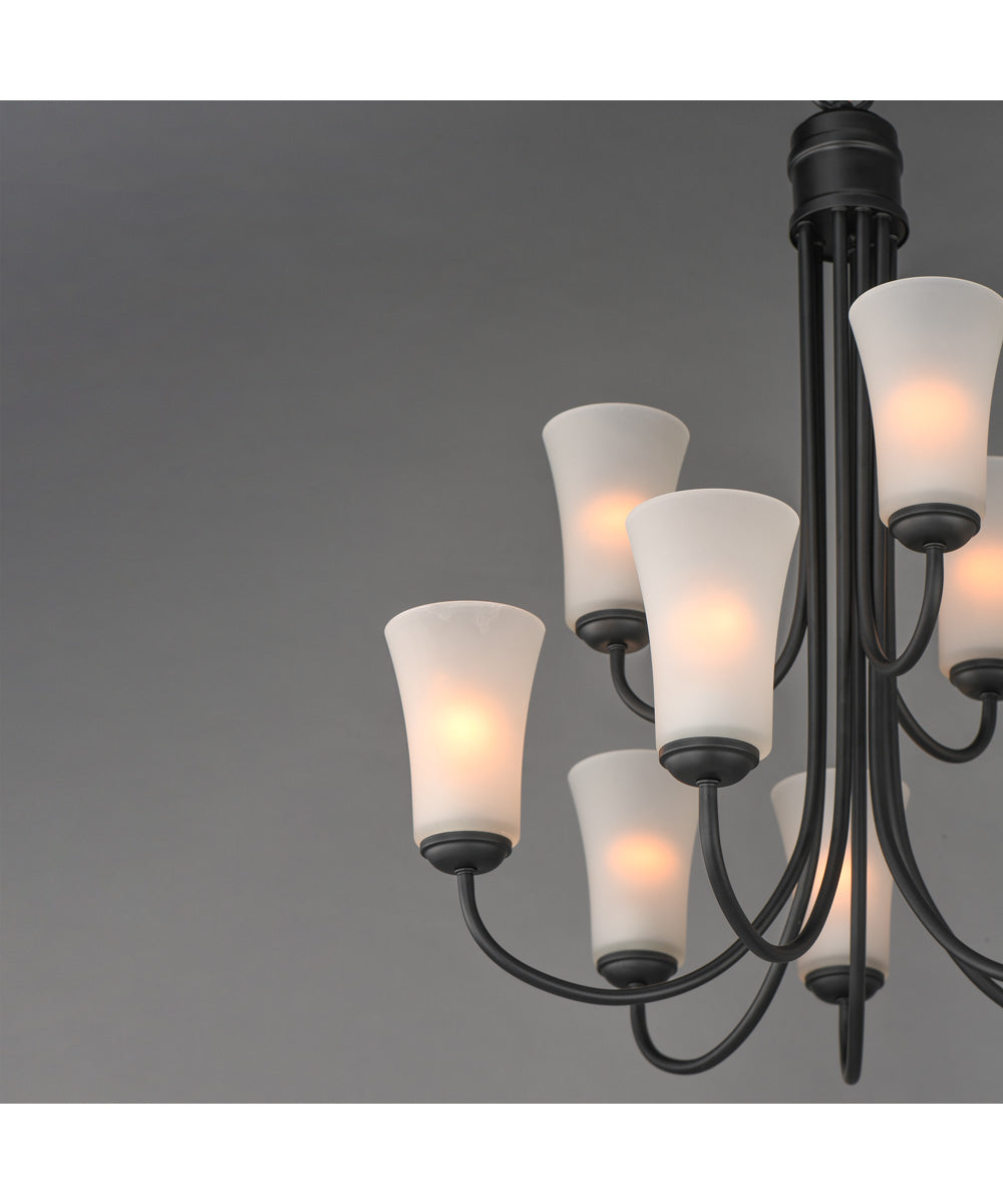 Logan 9-Light Chandelier Black