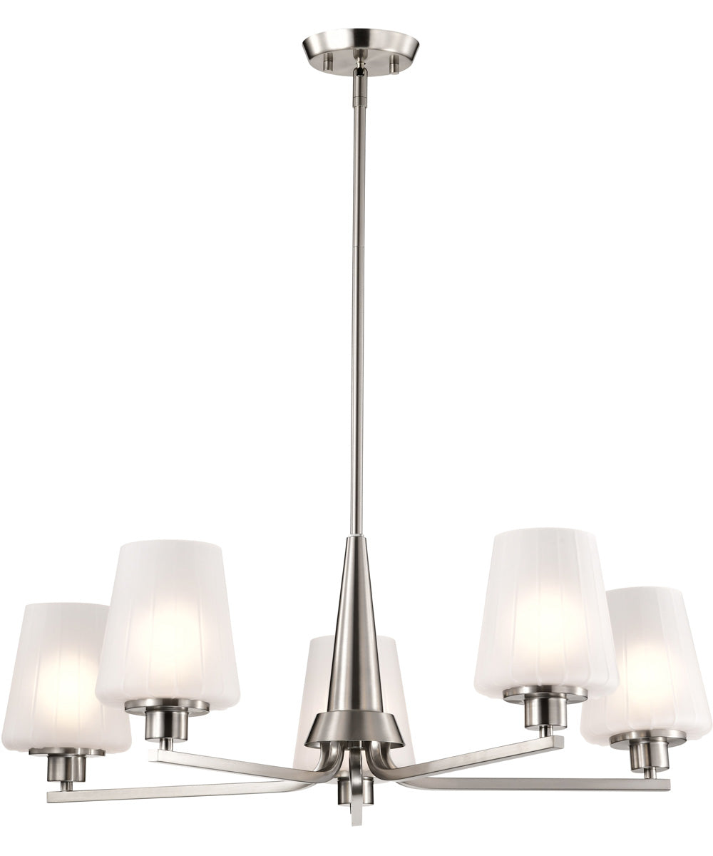 Lune 5-Light Chandelier Brushed Nickel