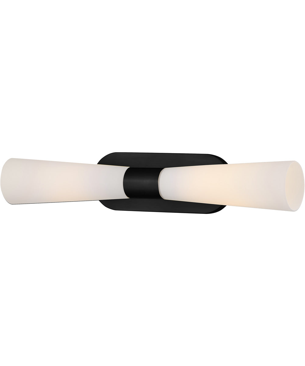 Beau 2-Light Large Two Light Sconce in Black
