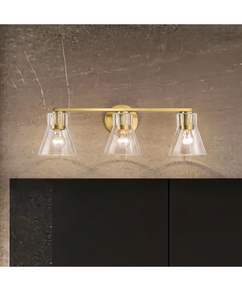 Gianna 3-Light Vanity & Wall Vintage Brass