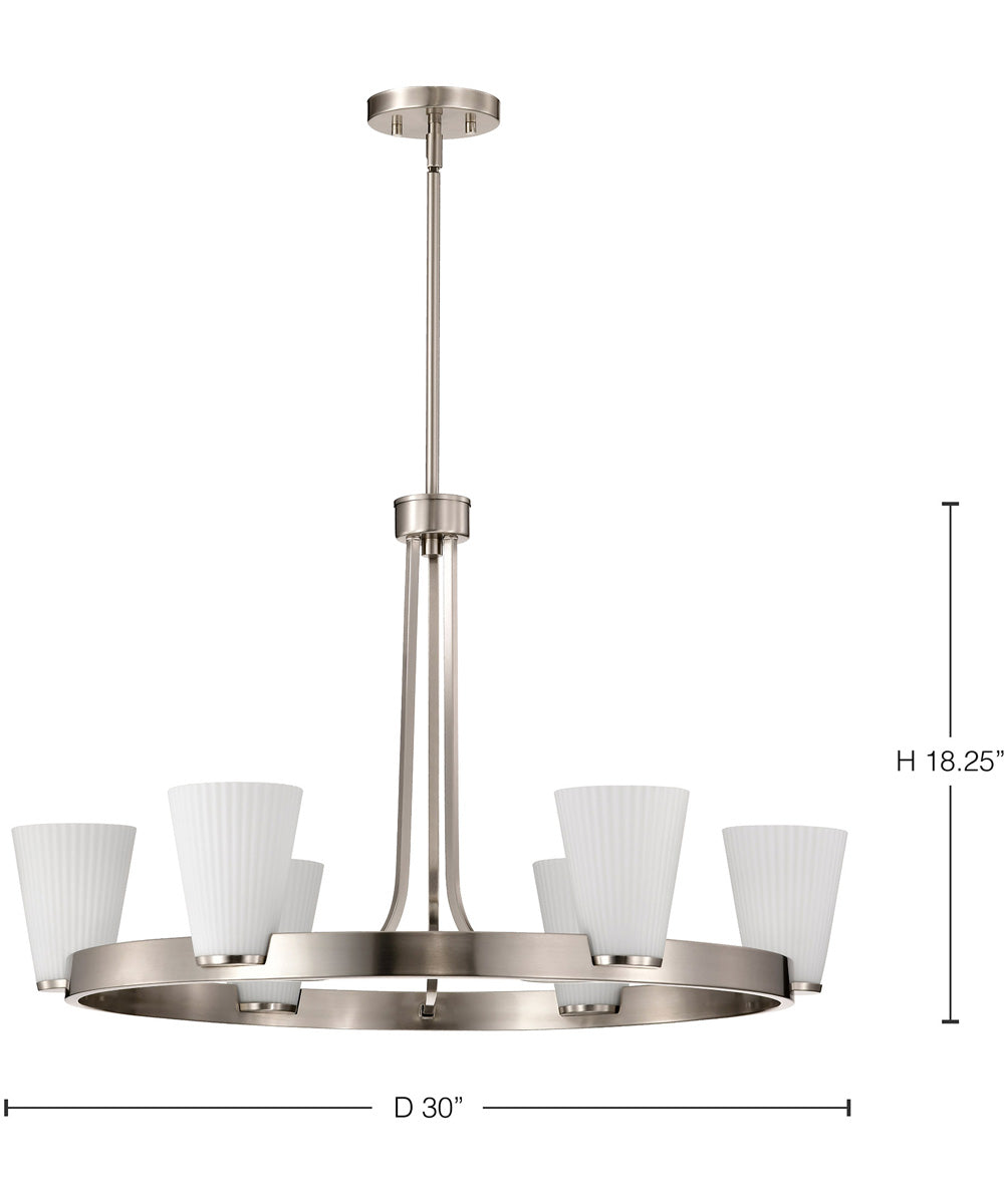 Royale 5-Light Chandelier Brushed Nickel