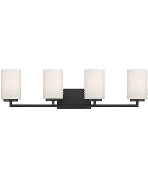 Leavenworth 4 Light Vanity Matte Black