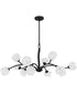 Walker 12-light Chandelier Matte Black