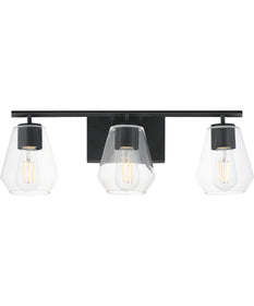 Geode 3-Light Bath Vanity Black
