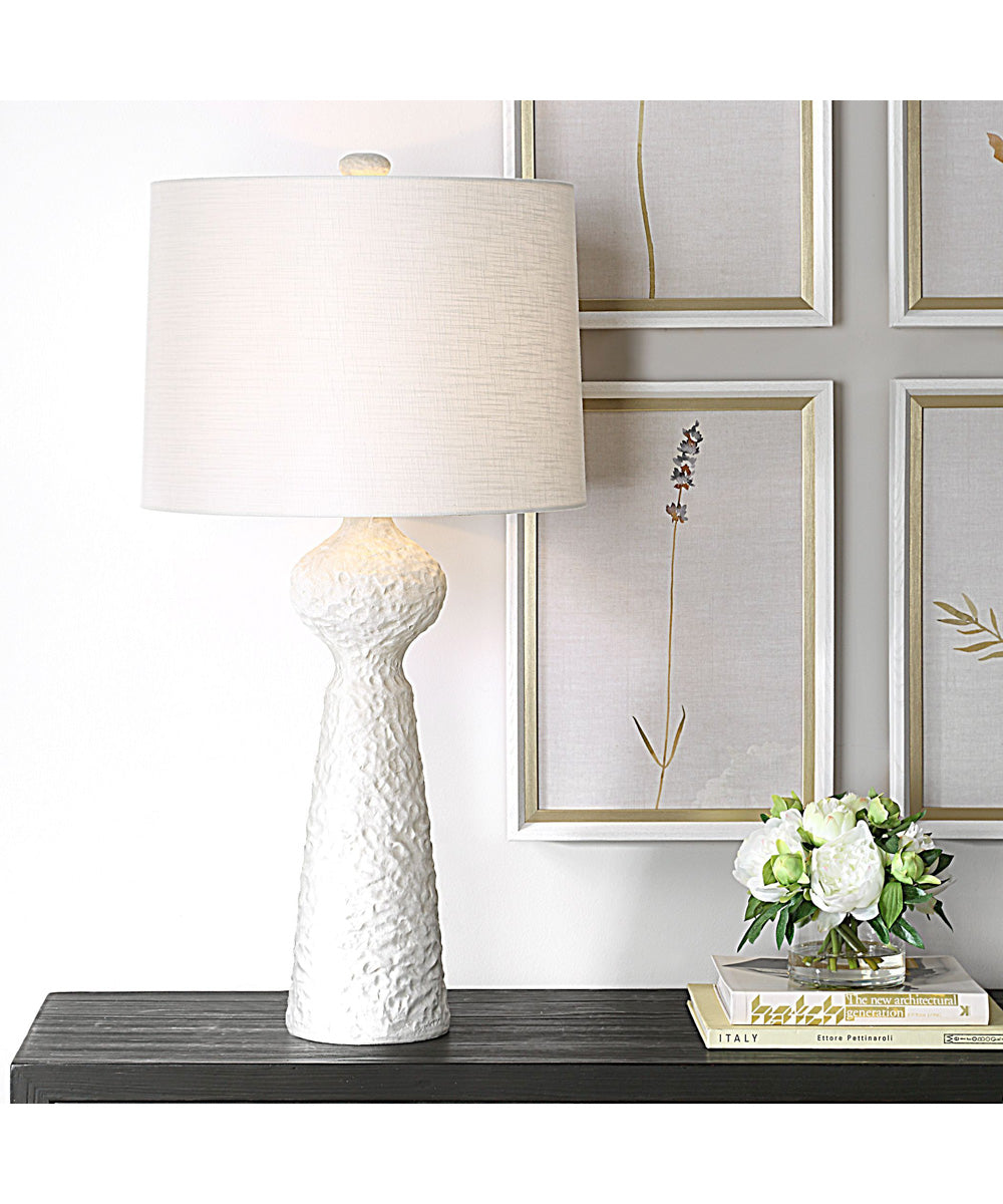 Sonata Textured White Table Lamp