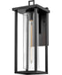 Mateo 1-Light Large Wall Mount Lantern in Black
