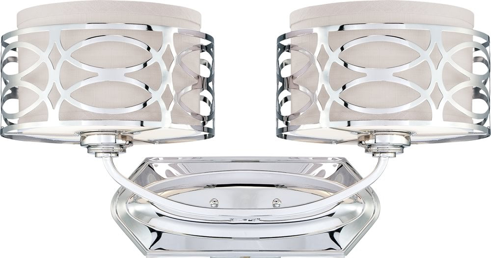 21"W Harlow 2-Light Vanity & Wall Polished Nickel