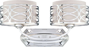 21"W Harlow 2-Light Vanity & Wall Polished Nickel