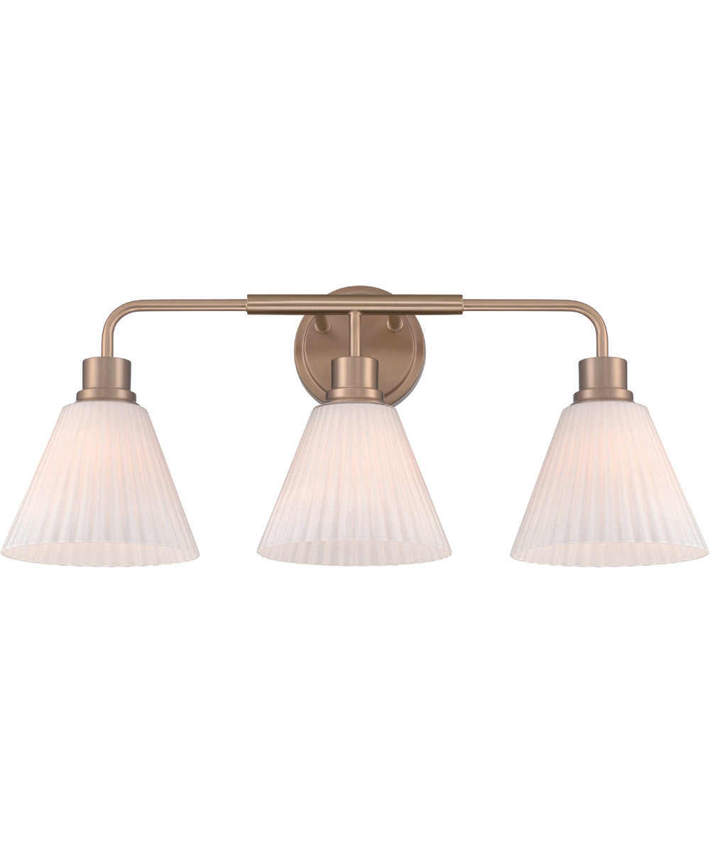 Pleated II 3-Light Lighting Premium Bronze
