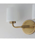 Durham 2-Light Sconce Natural Aged Brass