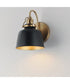 Hollis 1-Light Sconce Natural Aged Brass