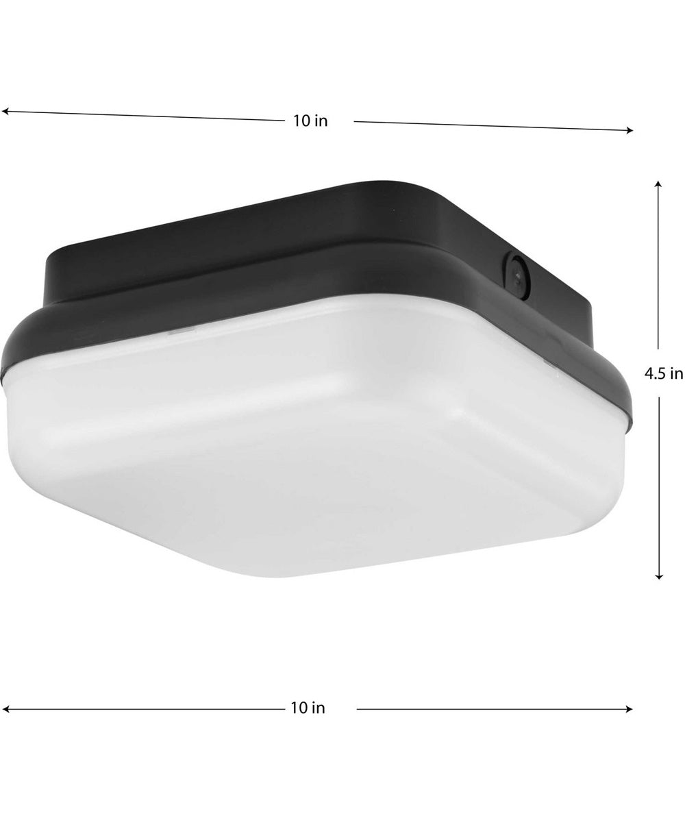 Hard Nox 10" Square Flush Mount Light Black