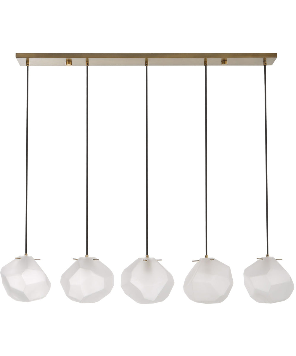 Geodesic 5 Light Linear Pendant