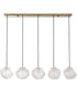 Geodesic 5 Light Linear Pendant