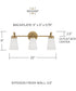 Drake 3-Light Vanity Aged Brass
