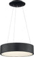 18"W Orbit 1-Light LED Pendant Black