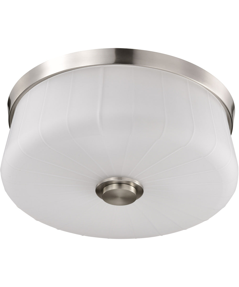 Lune 3-Light Close-to-Ceiling Brushed Nickel