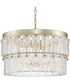 Chevall 6-Light Modern Organic Chandelier Gilded Silver