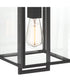 Preston 1 Light Wall Lantern Matte Black