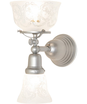 7" Wide Revival Garland Gas & Electric 2 Light Wall Sconce