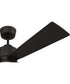 Rhett 52" 4-Blade Indoor/Outdoor Ceiling Fan Damp Rated 1-Light Fan Flat Black