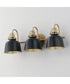 Hollis 3-Light Sconce Natural Aged Brass