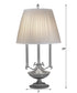 29"H 1-Light Desk Lamp Pewter