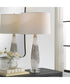 Quinn White & Silver Table Lamp