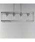 Lateral 4-Light Linear Pendant Satin Nickel
