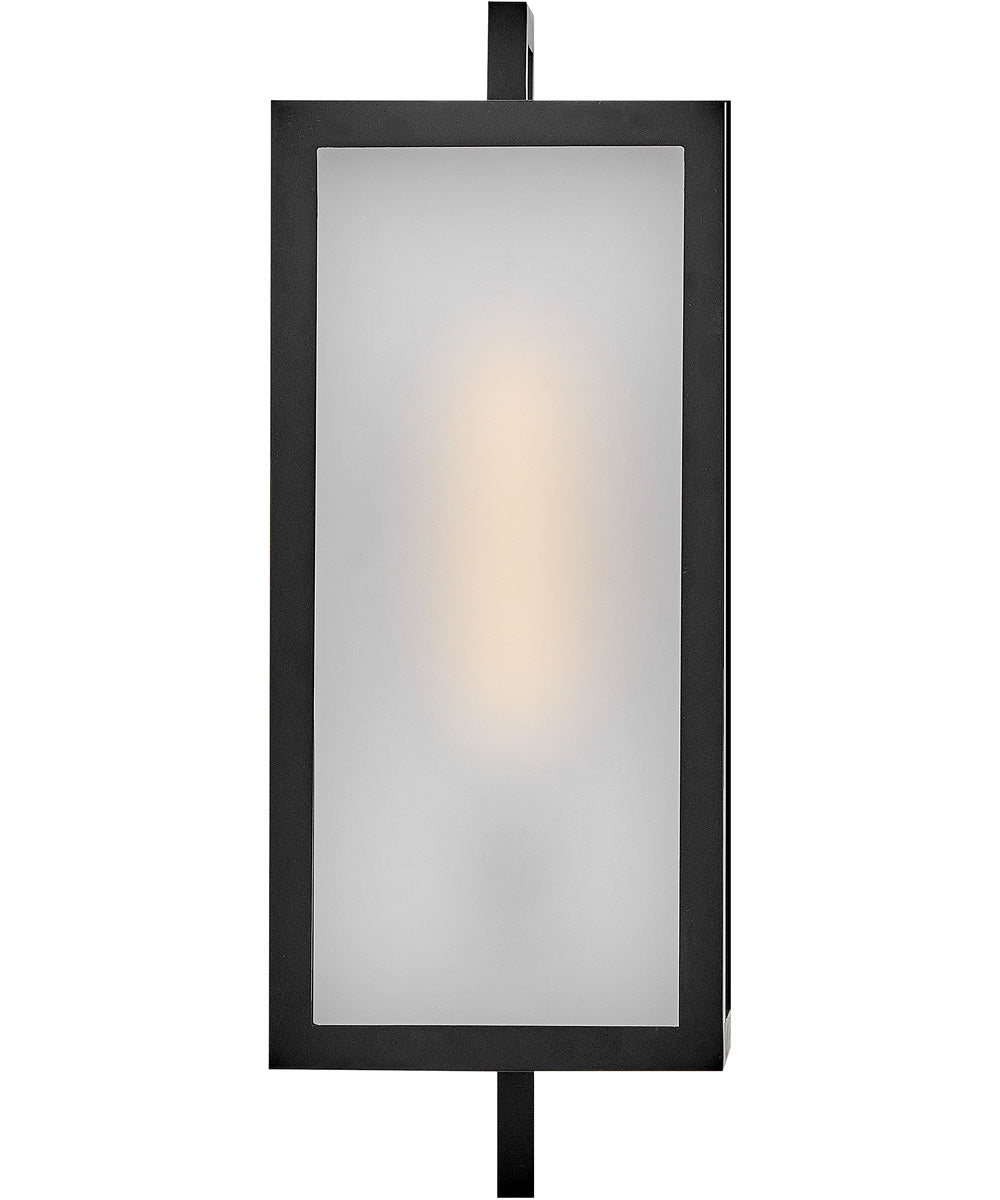 Halden 1-Light Small Wall Mount Lantern in Black
