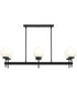 Rigsby 6-Light Linear Chandelier Matte Black