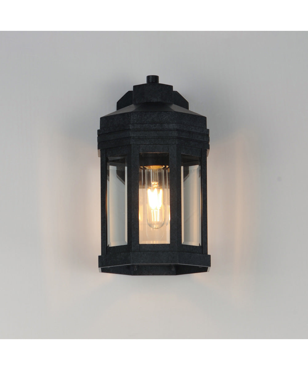 Wright 1-Light Outdoor Small Wall Sconce Black Patina