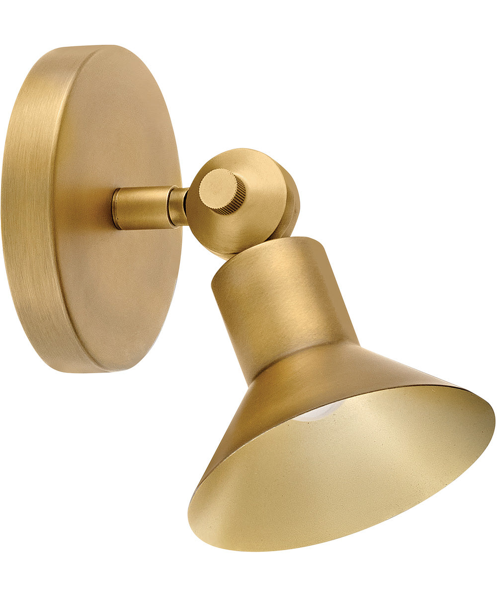 Dom LED-Light Small Adjustable LED Sconce in Heritage Brass