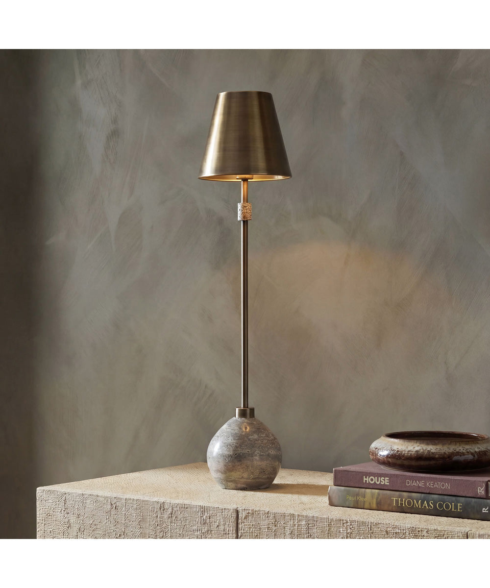 Jaycee Dark Travertine Buffet Lamp