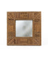 UMA Brown Wicker Frame - 16.25" Wall Mirror